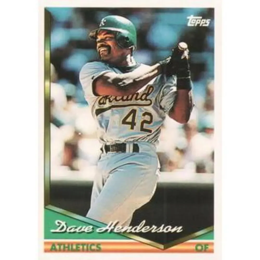 1994 Topps Dave Henderson # 708 Oakland Athletics